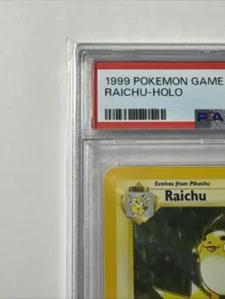 PSA 7 Raichu 14/102 Pokemon Base Set Unlimited Holo Rare TCG NM - Image 3