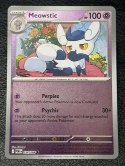 Meowstic 034/088 - Reverse Holo - Pokemon TCG: Perfect Order - English NM - Image 1