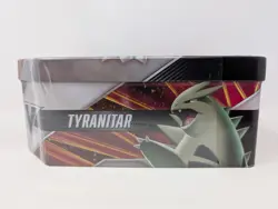 New and Factory Sealed Pokemon TCG Sword & Shield V Strikers Tin - Tyranitar V - Image 4