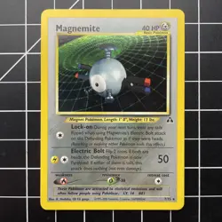 Magnemite 7/75 Neo Discovery Holo Rare 2001 WOTC Pokemon NM/LP - Image 1