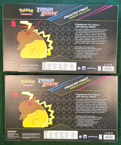 Pokemon TCG Pikachu Vmax Premium Collection Box Lot (x2) Crown Zenith - READ - Image 2