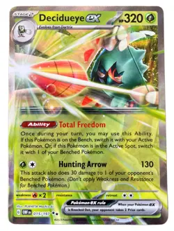 Decidueye EX Holo Ultra Rare Full Art 015/197 NM/M Pokemon TCG - Image 1