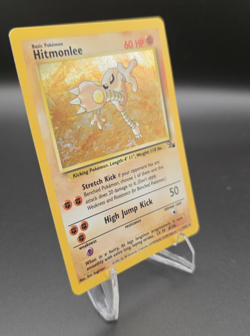 Pokemon TCG Hitmonlee 7/62 Fossil Set Vintage Holo Rare Unlimited LP - Image 2