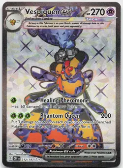 Vespiquen ex 212/197 Ultra Rare Obsidian Flames Pokemon Near Mint - Image 1