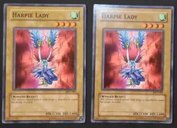 Yugioh lot of 2x Harpie Lady MRD-008 common LP - Image 1
