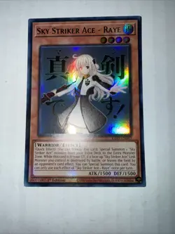YuGiOh Rarity V 5 RA05-EN093 Sky Striker Ace-Raye ALT ART Ultra Rare - Image 1
