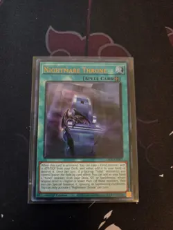 YUGIOH NIGHTMARE THRONE LEDE-EN061 ULTRA 1ST ED NM - Image 1