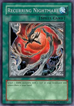Yugioh! Recurring Nightmare - FOTB-EN066 - Secret Rare - 1st Edition Near Mint, - Image 1