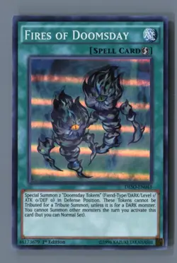 Fires of Doomsday DESO-EN043 Super Rare Destiny Soldiers Yu-Gi-Oh Lightly Played - Image 1