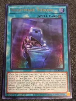 Yu-Gi-Oh! Legacy of Destruction - Nightmare Throne LEDE-EN061 1st Ed - Image 1