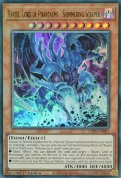 Yugioh - Raviel, Lord of Phantasms - Shimmerin... (1st Edition) - SDSA-EN001 (P) - Image 1