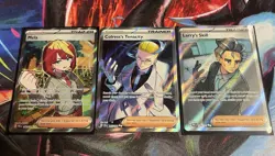 Pokemon TCG Trainer Supporter Holo Lot (3 Cards) Mela, Colress, Larry - Image 1