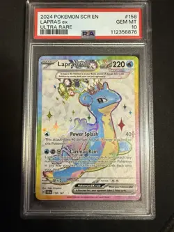 Pokemon TCG Lapras EX 158/142 Stellar Crown Ultra Rare Holo Card 🔥 🔥 🔥 - Image 1