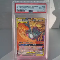 PSA 10 MOLTRES ZAPDOS ARTICUNO GX 44/68 S&M Hidden Fates - Pokemon Card 2019 GM - Image 1
