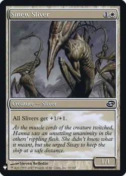 Sinew Sliver -Foil Light Play MTG Mystery Booster Retail Edition Foils - Image 1