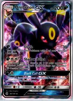 Umbreon GX 80/149 SM Base Set - Pokemon Card - NM - Image 1