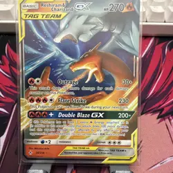Reshiram & Charizard GX 20/214 Unbroken Bonds Ultra Rare Holo Pokemon Card NM - Image 1