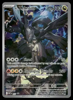 Pokemon Cards N's Zekrom 031 Mega Evolution Promo NM *4 - Image 1
