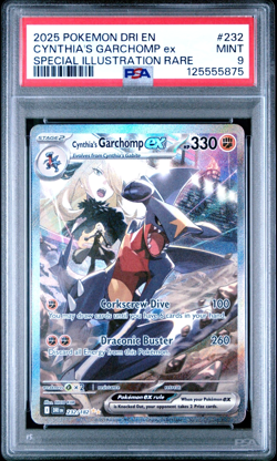Pokemon PSA 9 Cynthia's Garchomp ex 232/182 Special Illustration Rare Card - Image 1