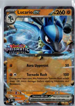 Lucario ex (Prismatic Evolutions Stamp) - Miscellaneous Cards & Products (MCAP - Image 1