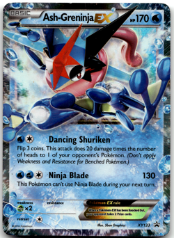 Ash-Greninja EX XY133 XY Promos Pokemon Card HP - Image 1