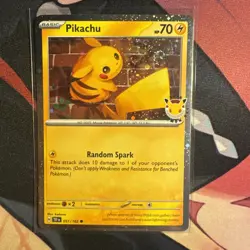 Pikachu 051/162 - Temporal Forces - Pokemon Day 2026 Promo - Pokemon Card - Image 1