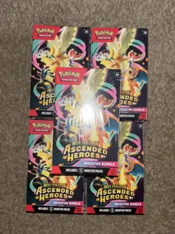 Pokemon TCG Mega Evolution Ascended Heroes Booster Bundle x5 SEALED🔥IN HAND✅ - Image 2