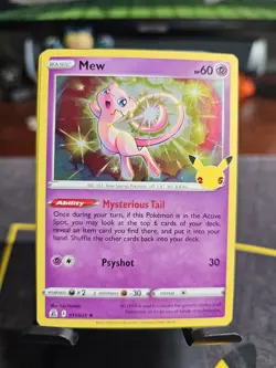 2021 Pokemon Sword & Shield Celebrations Mew Holo #011/025 - E - Image 1