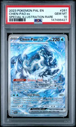 2023 POKEMON PAL EN-PALDEA EVOLVED SPECIAL ILLUSTRATION RARE CHIEN-PAO EX PSA 10 - Image 1