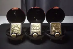 3x 1999 Burger King Pokemon 23K Gold Plated Cards- Balls+COAs inside - Image 1