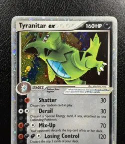 Pokemon TCG Tyranitar ex 111/115 Unseen Forces Holo MP - Image 2
