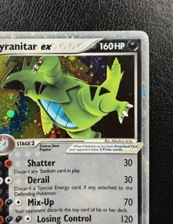 Pokemon TCG Tyranitar ex 111/115 Unseen Forces Holo MP - Image 3