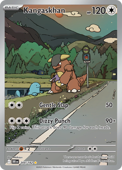 Kangaskhan 204/182 Illustration Rare Destined Rivals Pokemon Holo NM/M - Image 1