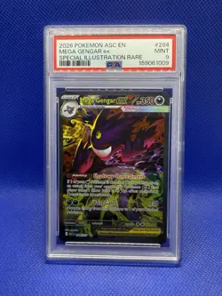 Pokemon 2026 Mega Gengar ex 284/217 SIR Ascended Heroes PSA 9 - Image 1
