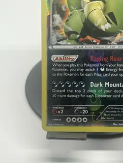 Pokemon TCG Tyranitar 56/124 XY Fates Collide Reverse Holo NM - Image 5