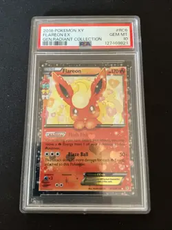 2016 Pokemon XY Generations Radiant Collection Flareon EX RC6 PSA 10 - Image 1