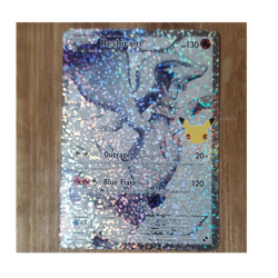 Pokemon Reshiram Full Art Holo 113/114 Celebrations Classic 130 HP Outrage - Image 1
