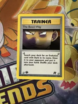 Pokemon TCG | The Boss's Way 1st Edition Team Rocket 73/82 | Near Mint - Image 1