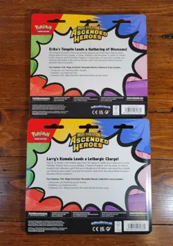 Pokemon TCG 2 Lot Ascended Heroes 2 Pack Blister Bundle Larry Erika Sealed Promo - Image 4