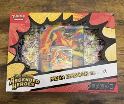 Pokemon TCG: ME Ascended Heroes Mega Emboar EX Factory Sealed Box - Image 1