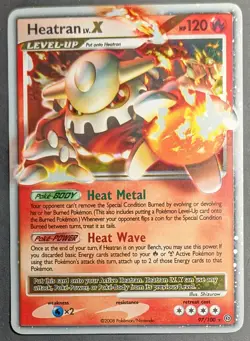 Pokemon Heatran LV.X Ultra Rare Holo 97/100 Stormfront 120HP English 2008 - Image 1