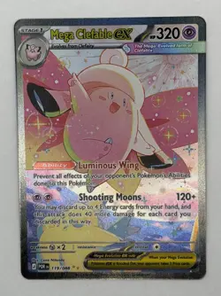 Mega Clefable Ex SIR 119/088 Pokemon TCG Perfect Order Mint/NM - Image 1