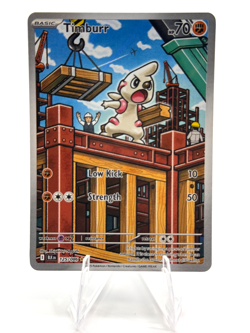 Pokemon Timburr Illustration Rare Black Bolt 125/086 - Image 1