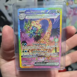 Pokemon Alolan Exeggutor ex SV08 Surging Sparks 242/191 SIR Full Art Holo 300 HP - Image 1