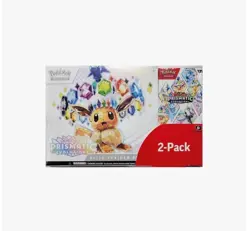 Pokemon Prismatic Evolutions Elite Trainer Box & Booster Bundle Costco 2-pack X2 - Image 1