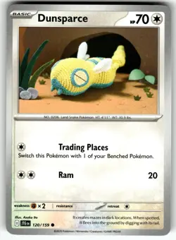 Dunsparce 120/159 Common Journey Together Pokemon Near Mint - Image 1