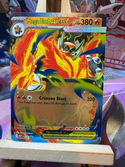 Mega Emboar ex - 035 035 Holo Promo ME: Mega Evolution Promo Pokemon NM - Image 1