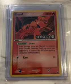 Pokemon TCG Numel EX Deoxys Holo 68/107 40 HP English 2005 Common - Image 1