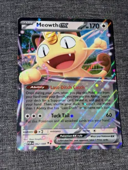 Meowth ex 062/088 Perfect Order Double Rare Holo Pokemon NM - Image 1