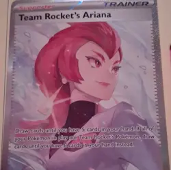 Pokemon TCG Team Rocket's Ariana Trainer Rare Holo 111/109 Team Rocket Returns - Image 1